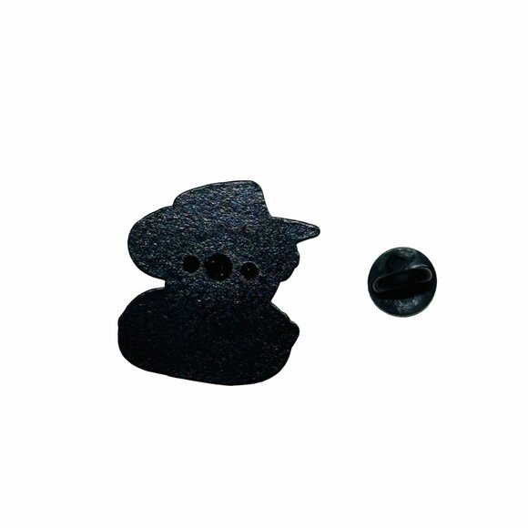 🤩Pin Cartoon Geometric Little Yellow Duck Wearing A Hat Metal Brooch Cowboy Hat - Picture 5 of 6